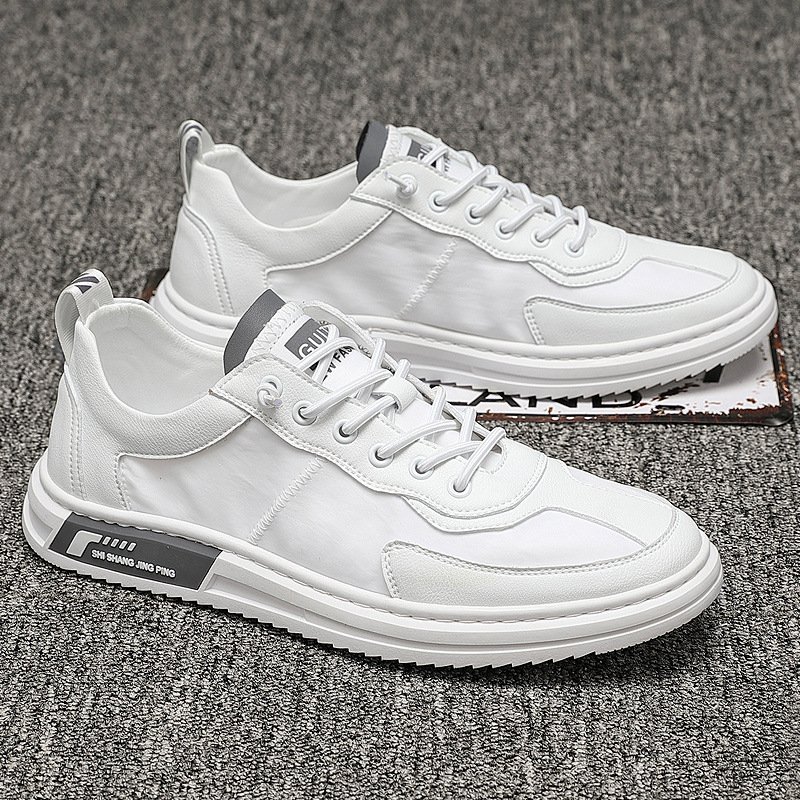 Canvas shoes 2021 new summer breathable men's white shoes casual breathable board shoes men's trendy shoes